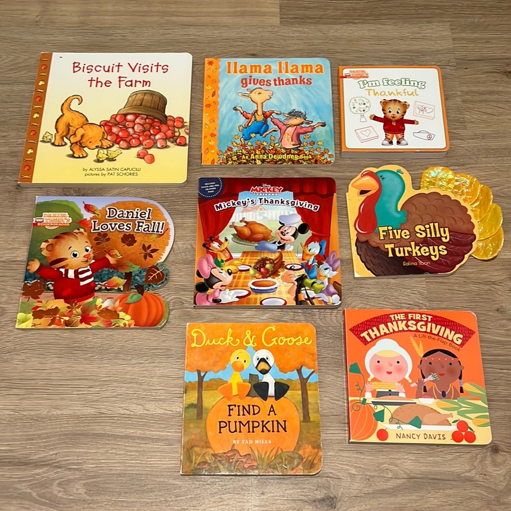 Set of 8 Thanksgiving and Fall Board Books
